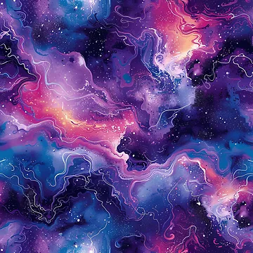 Artwork thumbnail, Abstract Space Pattern, Seamless Pattern by patternicco