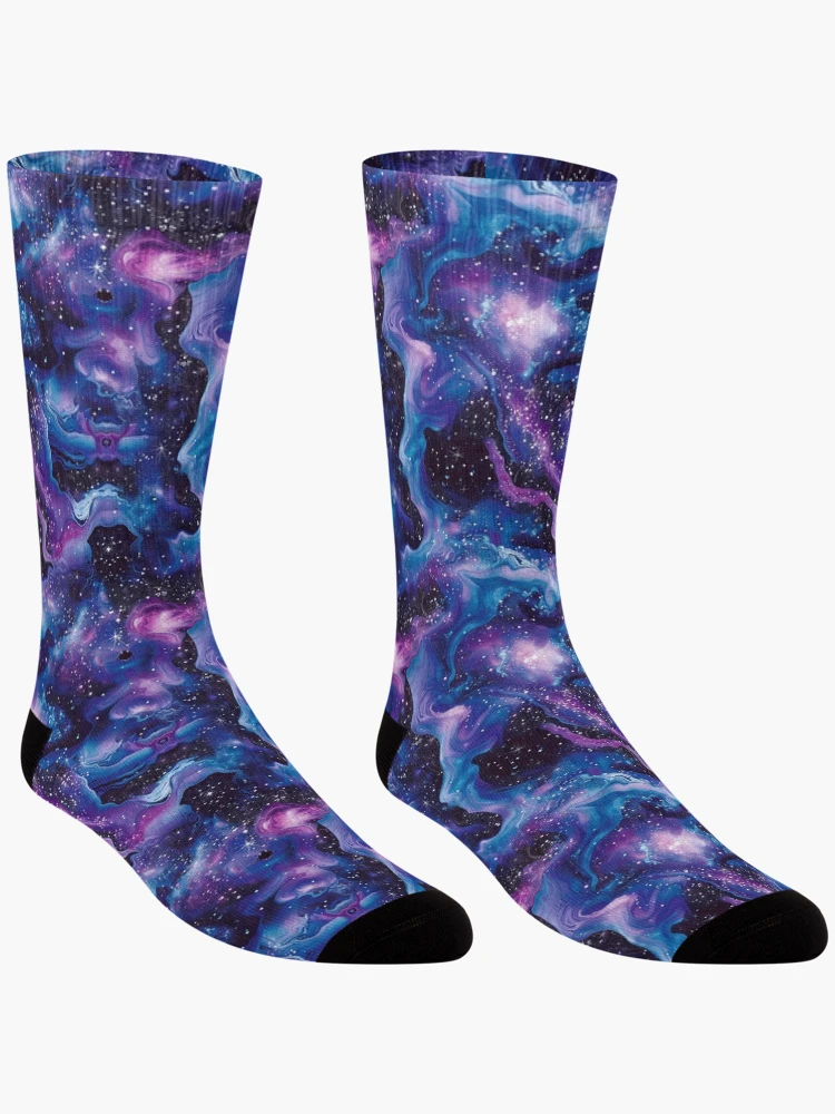 Thumbnail 3 of 5, Socks, Abstract Space Pattern, Seamless Pattern designed and sold by patternicco.
