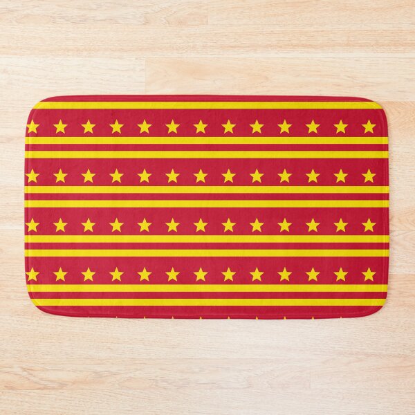 Artikelvorschau, Roter gelber Stern horizontale Linie China-Flagge geometrisches Ostasien-Peking-modernes Muster entworfen und verkauft von PenguinForests.