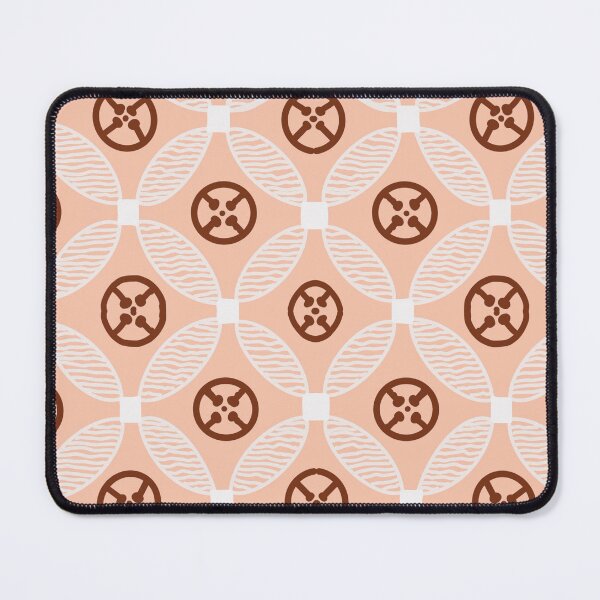 Item preview, Earthy apricot geometrical circular pattern. designed and sold by Meteryards.