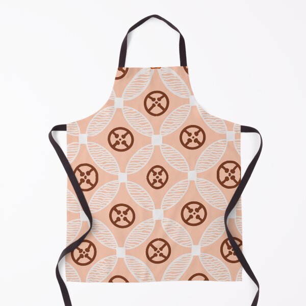 Item preview, Earthy apricot geometrical circular pattern. designed and sold by Meteryards.