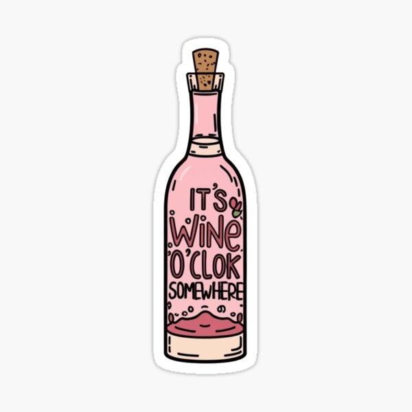 Artikel-Vorschau von Wine O'Clock Irgendwo, designt und verkauft von freakystickey.