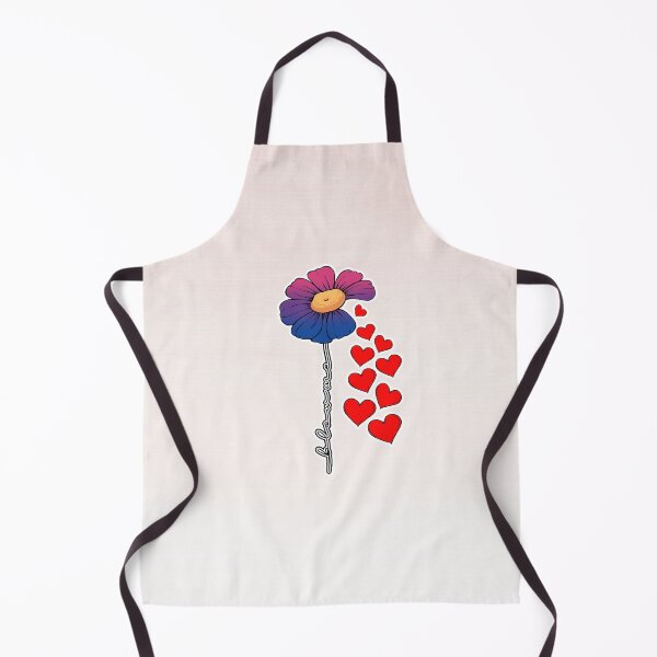 Item preview, Hearts and Flower in Bisexual Flag Colors designed and sold by Savchuk-Vova.
