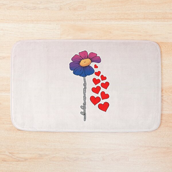 Item preview, Hearts and Flower in Bisexual Flag Colors   designed and sold by Savchuk-Vova.