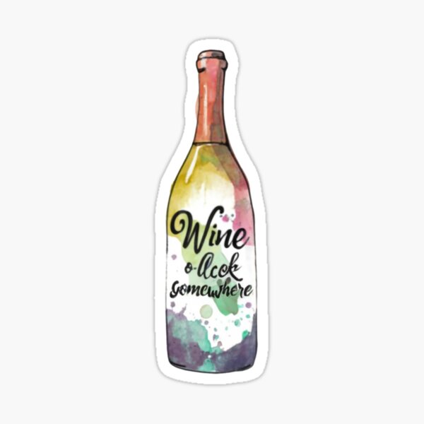 Artikel-Vorschau von Wine O'Clock Irgendwo, designt und verkauft von freakystickey.