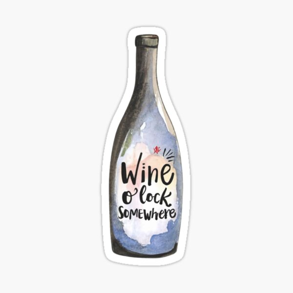 Artikel-Vorschau von Wine O'Clock Irgendwo, designt und verkauft von freakystickey.