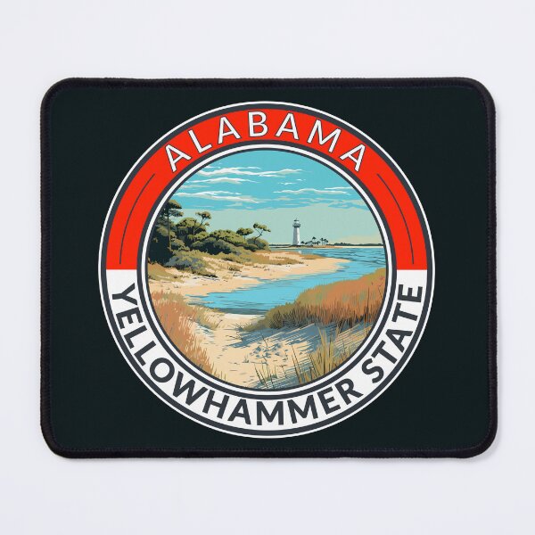 Item preview, Alabama Travel Art Badge designed and sold by KrisSidDesigns.