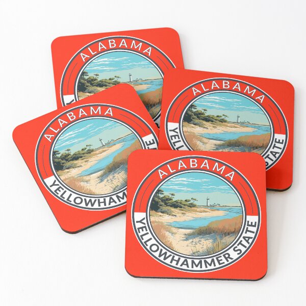 Item preview, Alabama Travel Art Badge designed and sold by KrisSidDesigns.