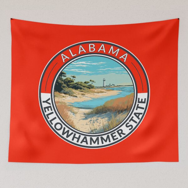 Item preview, Alabama Travel Art Badge designed and sold by KrisSidDesigns.