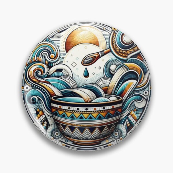 Item preview, Ndebele Design Tribal Pattern | African Style Geometry Art designed and sold by Agmari.