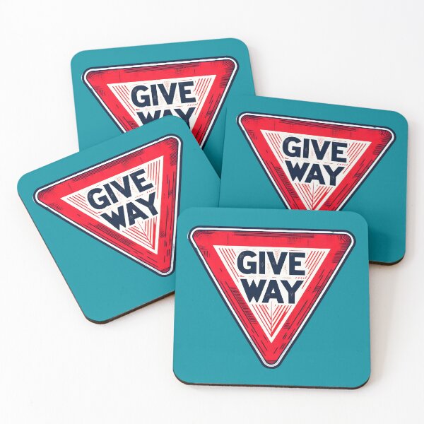 Item preview, Give way road sign, UK streetart style designed and sold by Inkstorm-London.