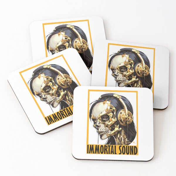 Item preview, Immortal Sound - The Skull Club, skull, skull, headphones designed and sold by HIGUMAX.