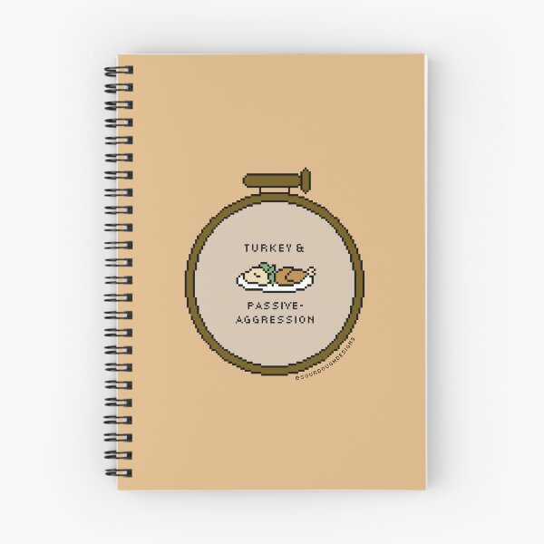 Item preview, turkey & passive aggression - pixel art! designed and sold by sourdough designs ૮ ˶ᵔ ᵕ ᵔ˶ ა.