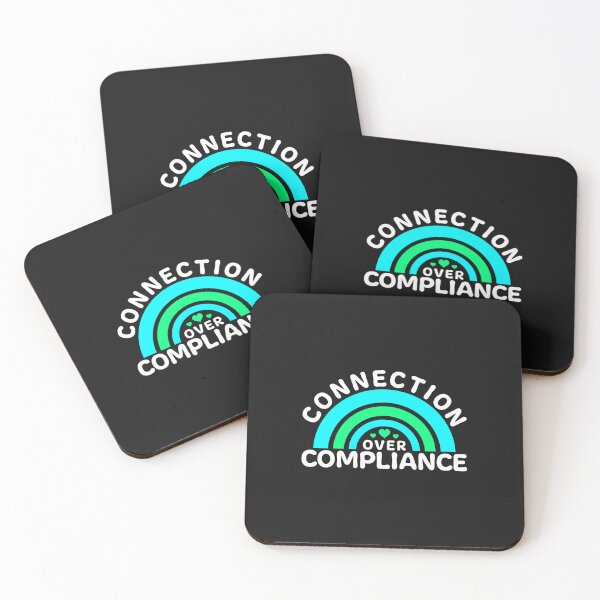 Item preview, Autism Awareness 'Connection Over Compliance' - Supportive Advocacy - Empowering ASD Message designed and sold by Pobru.