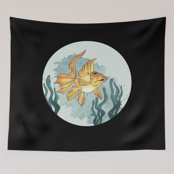 Item preview, Beautiful Watercolor Gold Fish In the Sea Classic T shirts  designed and sold by CANDYFrog.
