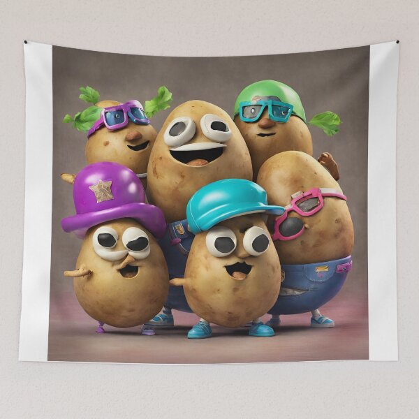 Item preview, Hip-hop potato leading a spectacular dance crew designed and sold by tetisola.