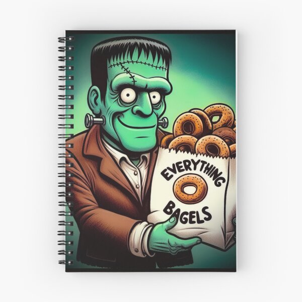 Aperçu de l'œuvre Frankenstein mange de tout les bagels créée et vendue par SteadyRolla.