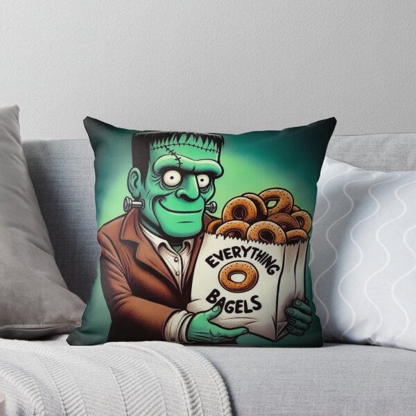 Item preview, Frankenstein Eats Everything Bagels designed and sold by SteadyRolla.