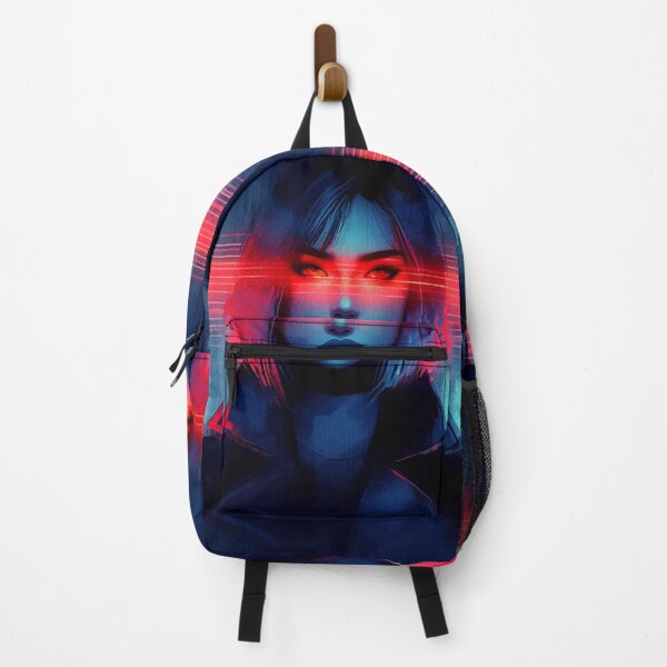 Item preview, Neon Girl Red Eyes [neo noir aesthetic] designed and sold by RESToRAPTOR.