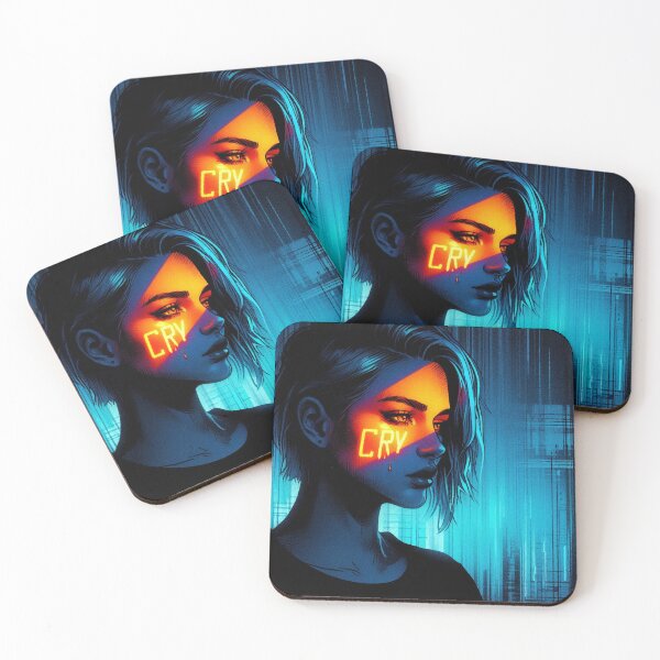 Item preview, Neon Girl Cry [neo noir aesthetic] designed and sold by RESToRAPTOR.