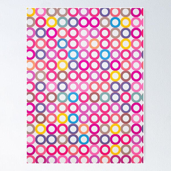 Item preview, Colorful Pink Circles designed and sold by EnchantArtCo.