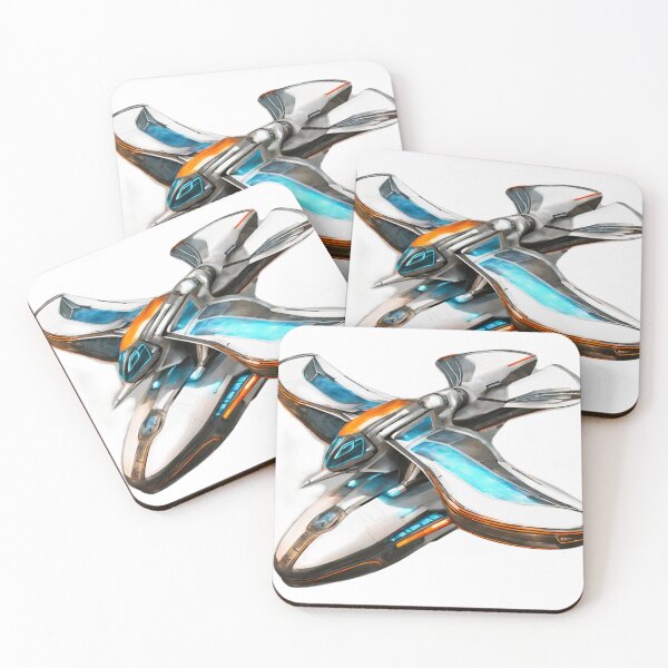 Item preview, blue orange plane of the future designed and sold by janjacbu.