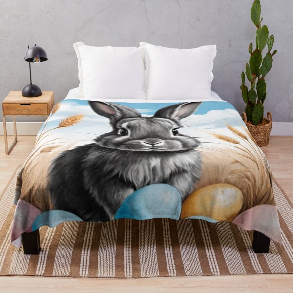 Item preview, Happy Easter - Easter Bunny - Easter eggs and flowers V98 designed and sold by DreamingAwake1.