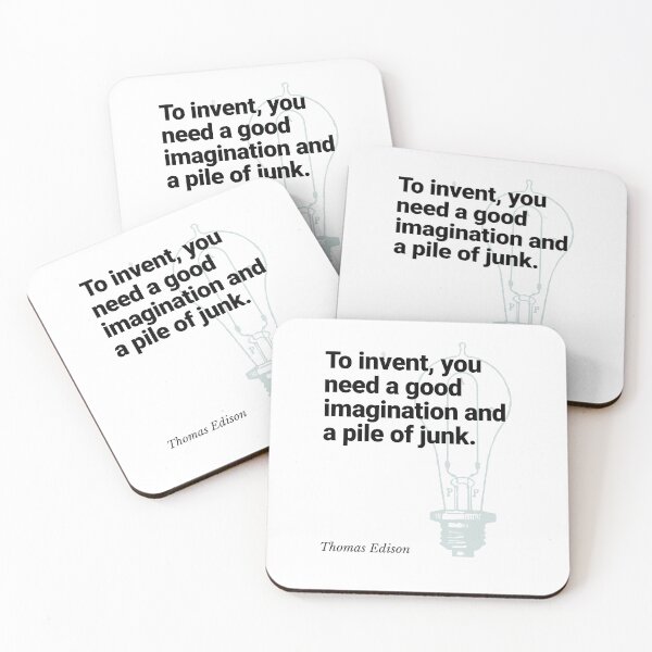 Item preview, Edison Inspirational quotes designed and sold by HumanQuoteLand.