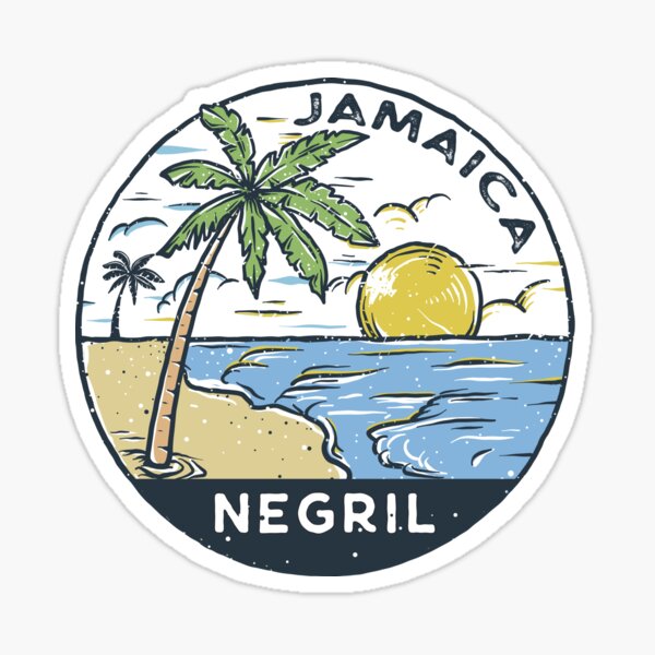 Item preview, Negril Jamaica Vintage designed and sold by KrisSidDesigns.