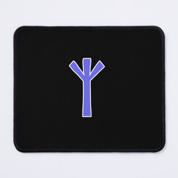 Item preview, Blue Algiz Rune Symbol Protection - Modern Mystic designed and sold by ElLocoMus.
