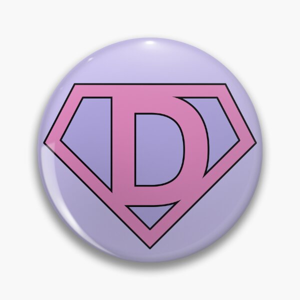 Item preview, Letter D | Super Letter | Purple and Pink designed and sold by Christiana-Art.
