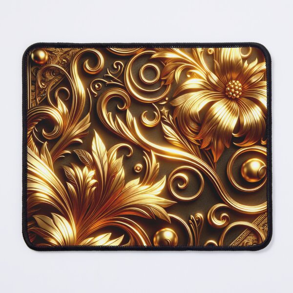 Item preview, Colorful 24k Gold Leaf Ornamental Flower Pattern designed and sold by HippieFarms11.