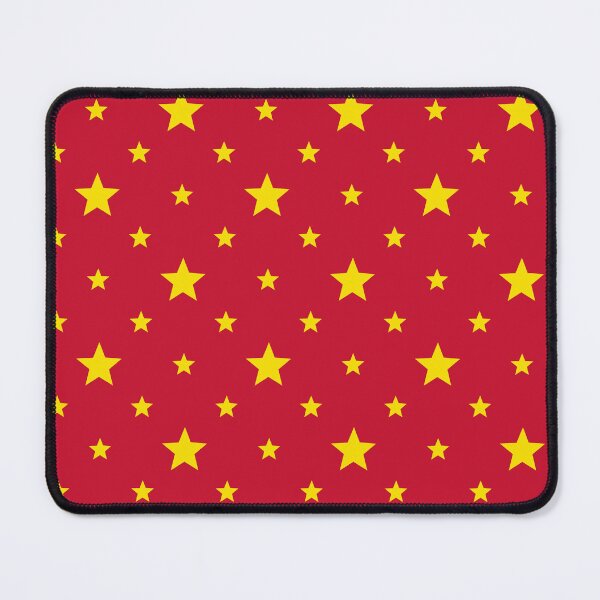 Item preview, Red Yellow Star China Color Repetitive Symbolic Chinese Mandarin Language East Asia Peking Geometric Pattern designed and sold by PenguinForests.