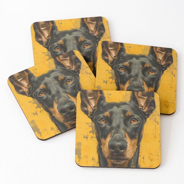 Item preview, Vigilant Doberman - Retrato de arte de vigor urbano designed and sold by StudiodeBoer.