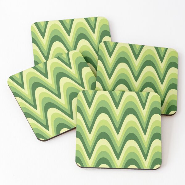 Item preview, Green Wavy Washi Tape Watercolor designed and sold by Easywear.