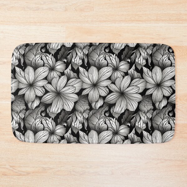 Item preview, Monochrome Floral Elegance designed and sold by nightspeed.