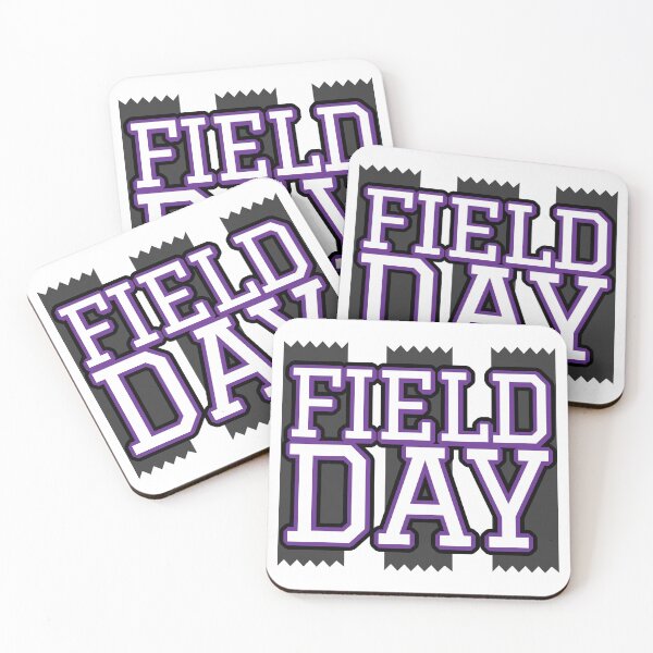 Item preview, Field Day- Purple White on Black designed and sold by jrayebarr.