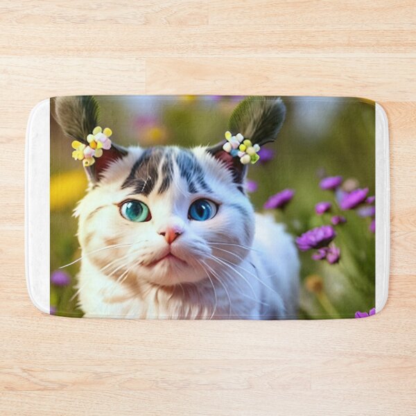 Item preview, Cat With Pigtails Hair designed and sold by TuyaArts.