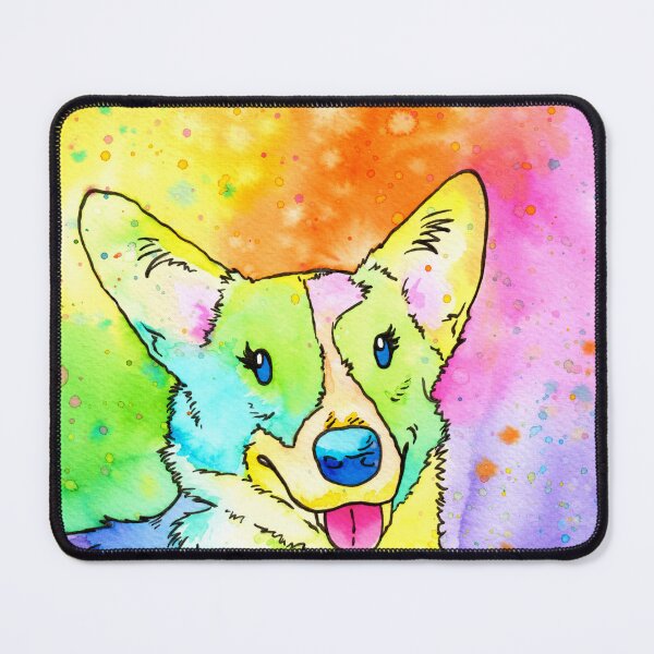 Item preview, Sweet Rainbow Watercolor Corgi designed and sold by KelseyLovelle.