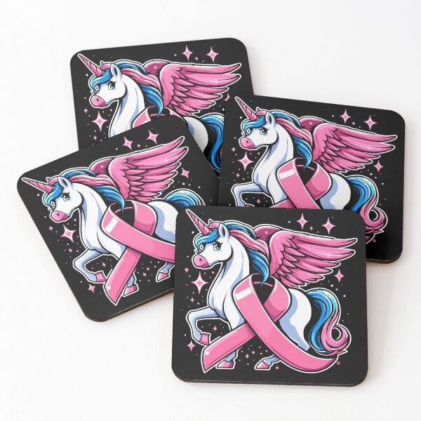 Item preview, Pink Unicorn, Cancer Awareness designed and sold by Quirky Shirts.