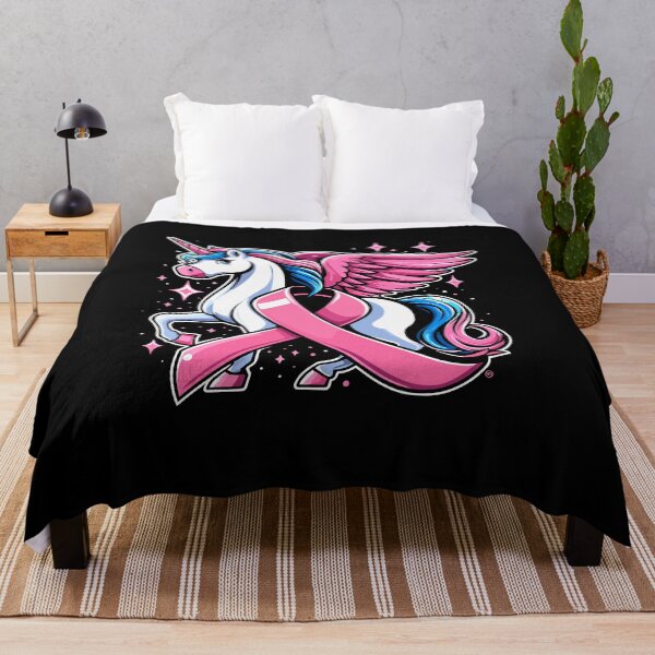 Item preview, Pink Unicorn, Cancer Awareness designed and sold by Quirky Shirts.