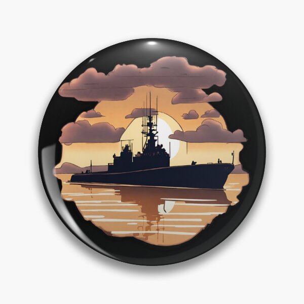Item preview, Navy Ship Sunset designed and sold by Aquillashop.