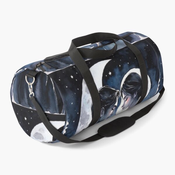 Item preview, a couple facing the moon at night in black designed and sold by relaxbito.