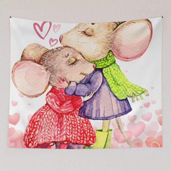 Item preview, "  Valentine's mouse at at the heart of the Day," designed and sold by Frame of Mind .