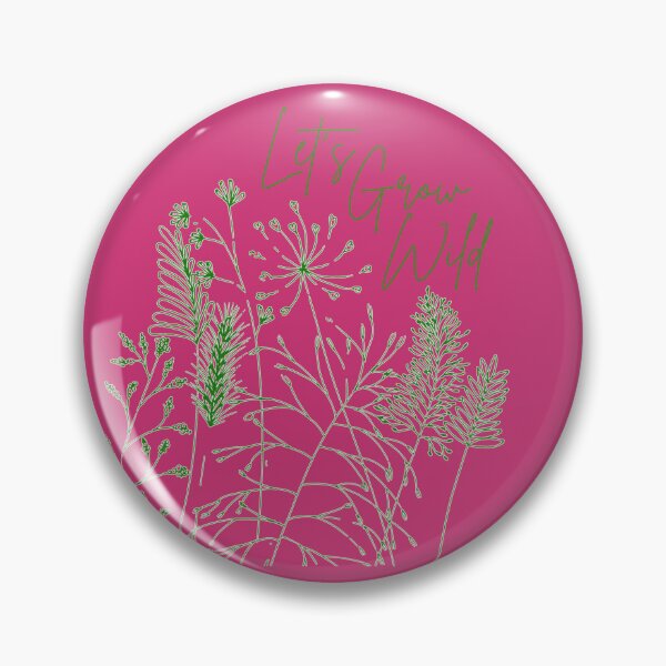 Item preview, Let's Grow Wild - quote with wild grasses designed and sold by MillieMoth.