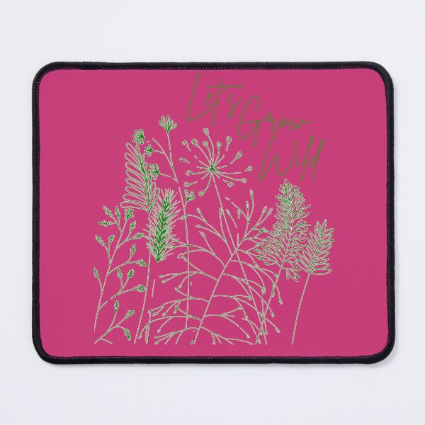 Item preview, Let's Grow Wild - quote with wild grasses designed and sold by MillieMoth.