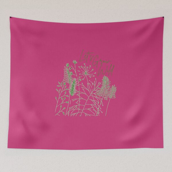 Item preview, Let's Grow Wild - quote with wild grasses designed and sold by MillieMoth.