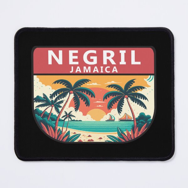 Item preview, Negril Jamaica Retro Emblem designed and sold by KrisSidDesigns.