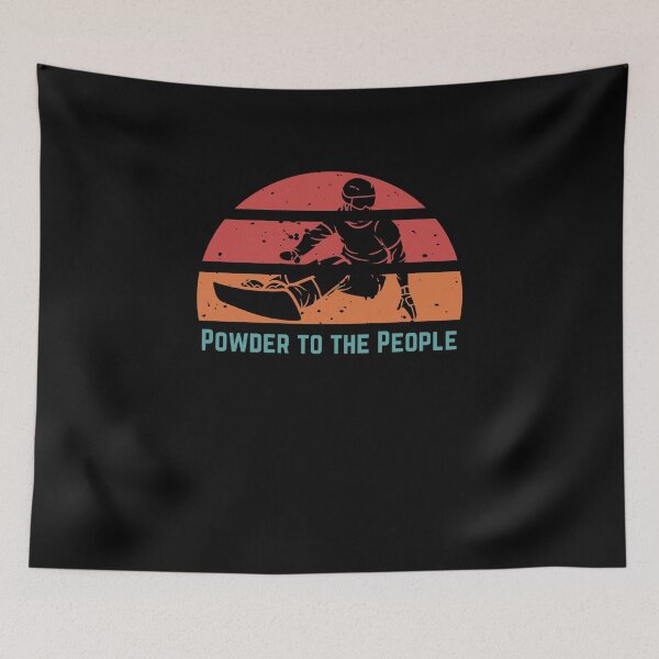 Item preview, Snowboarding POWDER TO THE PEOPLE - Snowboarder quotes - Winter Sport Snowboarder Gift designed and sold by MWProject.