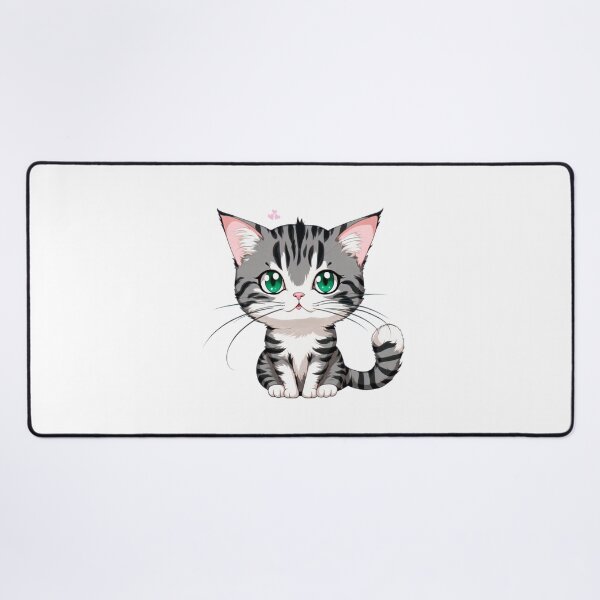 Item preview, A striped kitten with hearts. designed and sold by Sopilka.